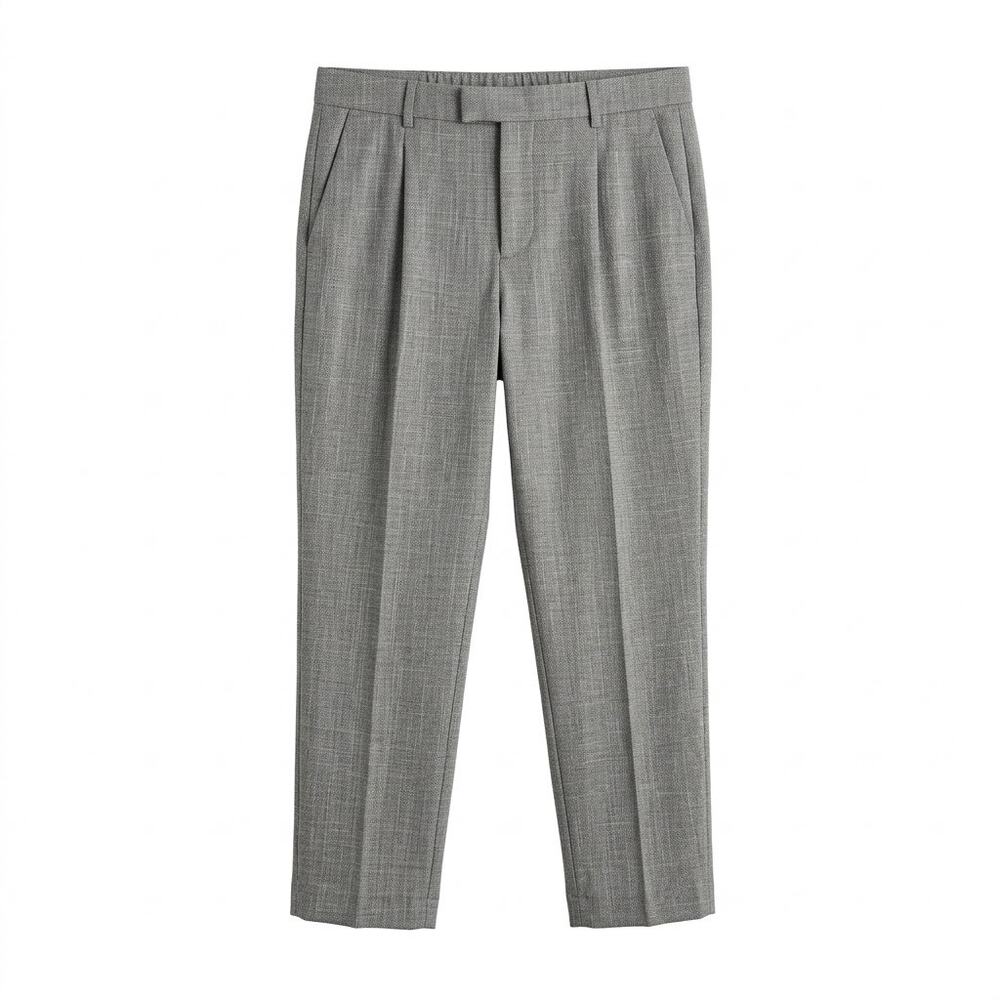 Old Navy Gray Wide Leg High Waisted Linen Blend Pants XL